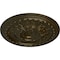 Ekena Millwork Oslo Ceiling Medallion (Fits Canopies up to 7 5/8"), Hand-Painted Green Gold, 38 3/8"OD x 2 7/8"P CM38OSGGS - alternate 2